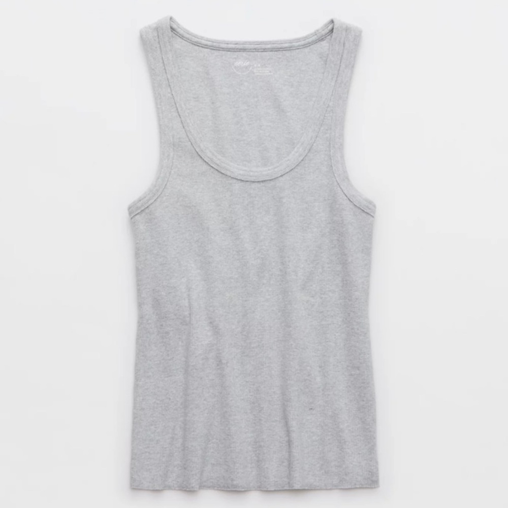 AERIE Tuck-It-In Tank Top - Medium Heather Gray